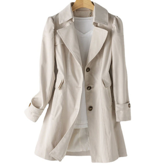 Image of Alison | Women's Double-Breasted Long Trench Coat