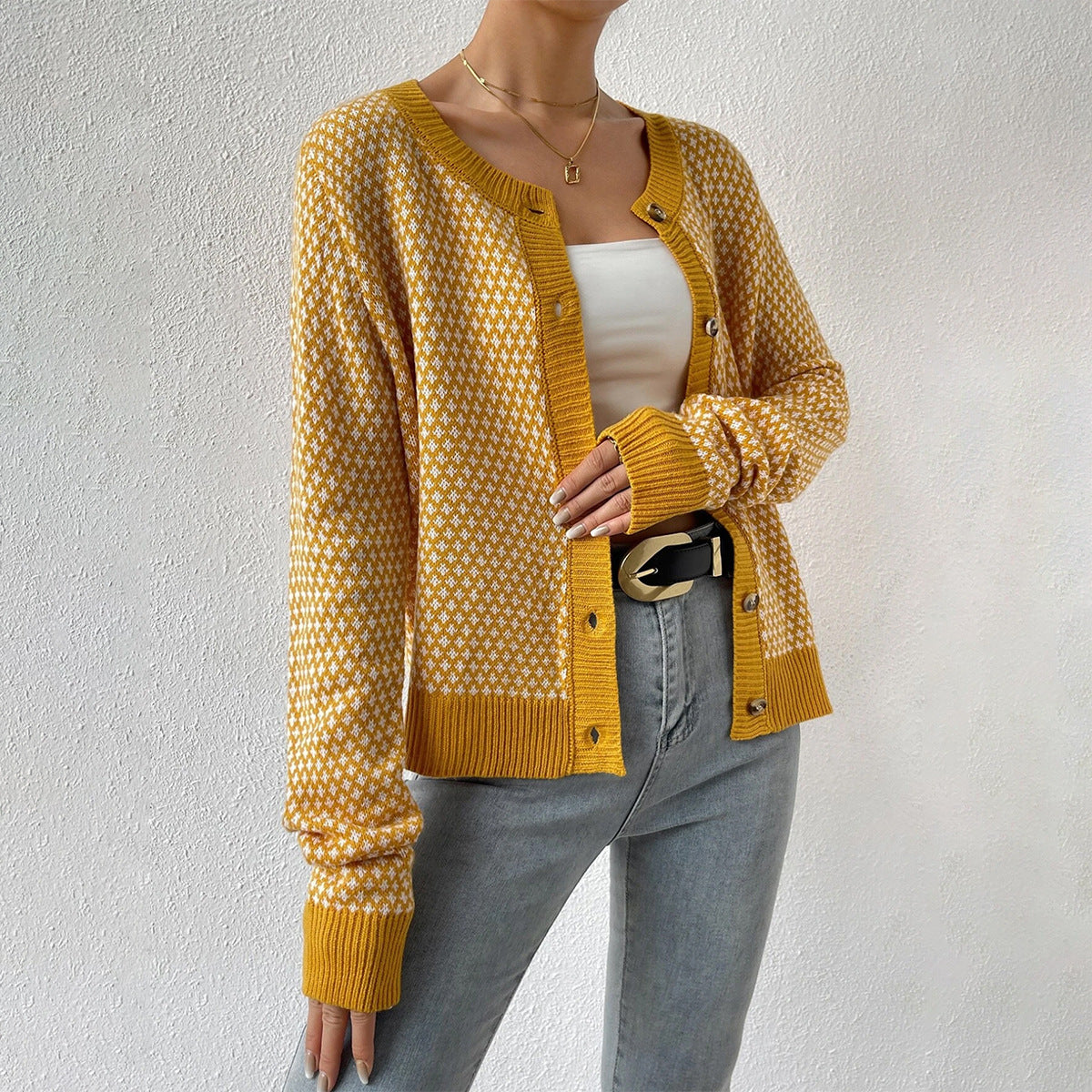 Image of Amanda | Women's Button-Front Long Sleeve Cardigan