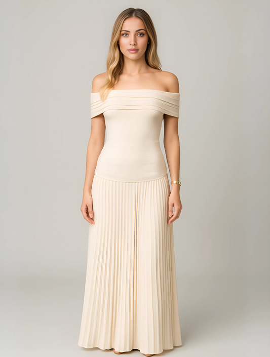 Image of Amy | Women's Off-Shoulder Maxi Dress