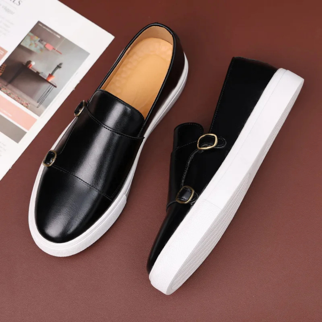 Image of Andrew | Men's Double Monk Strap Slip-On Sneakers