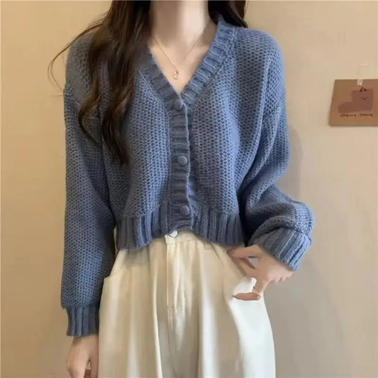 Anne | Women's V-Neck Fitted Cardigan - Image 1