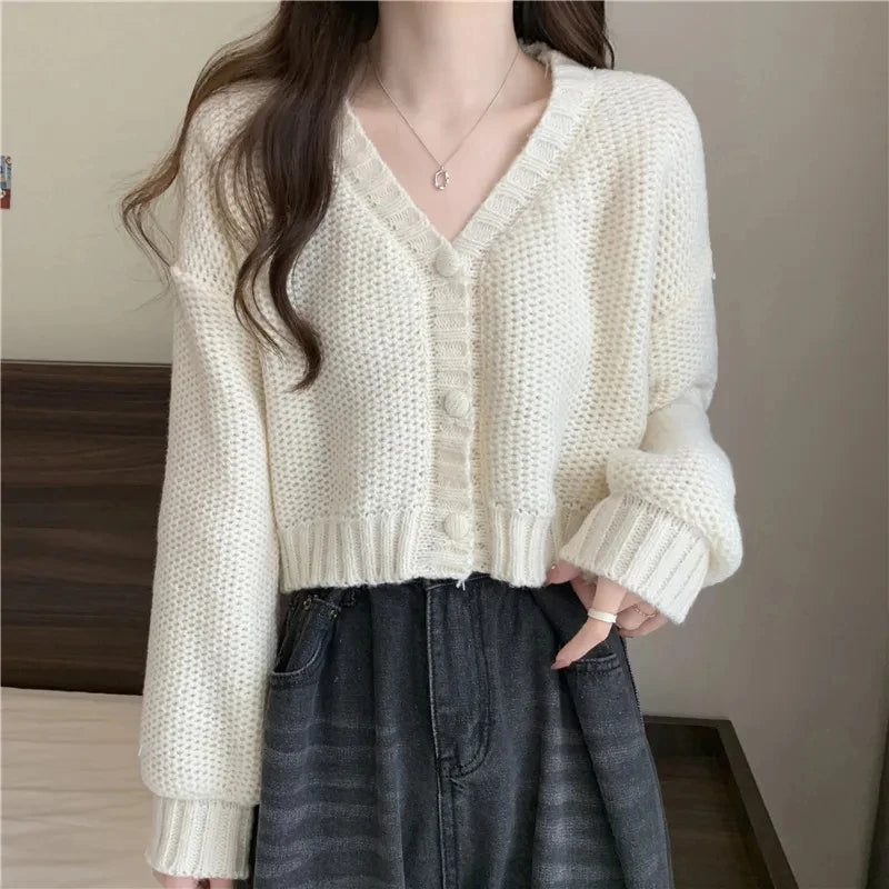 Anne | Women's V-Neck Fitted Cardigan - Image 4
