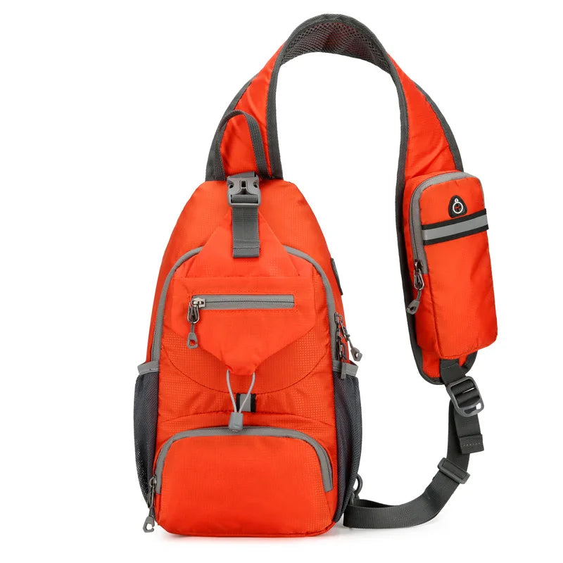 Anti-Theft Waterproof Multi-Pocket Shoulder Backpack – Lightweight Crossbody Travel Bag