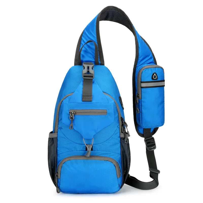 Anti-Theft Waterproof Multi-Pocket Shoulder Backpack – Lightweight Crossbody Travel Bag