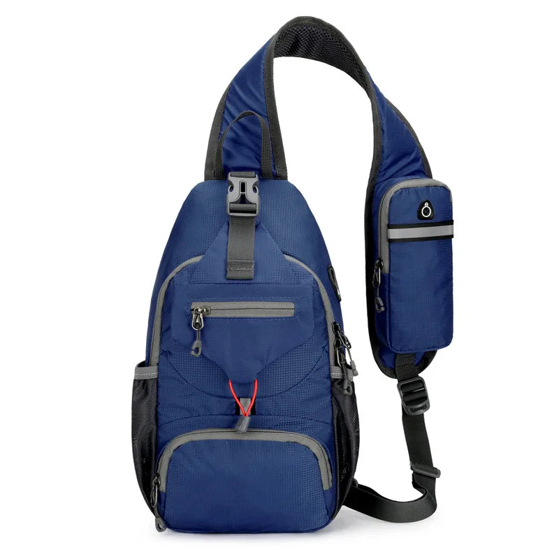 Anti-Theft Waterproof Multi-Pocket Shoulder Backpack – Lightweight Crossbody Travel Bag