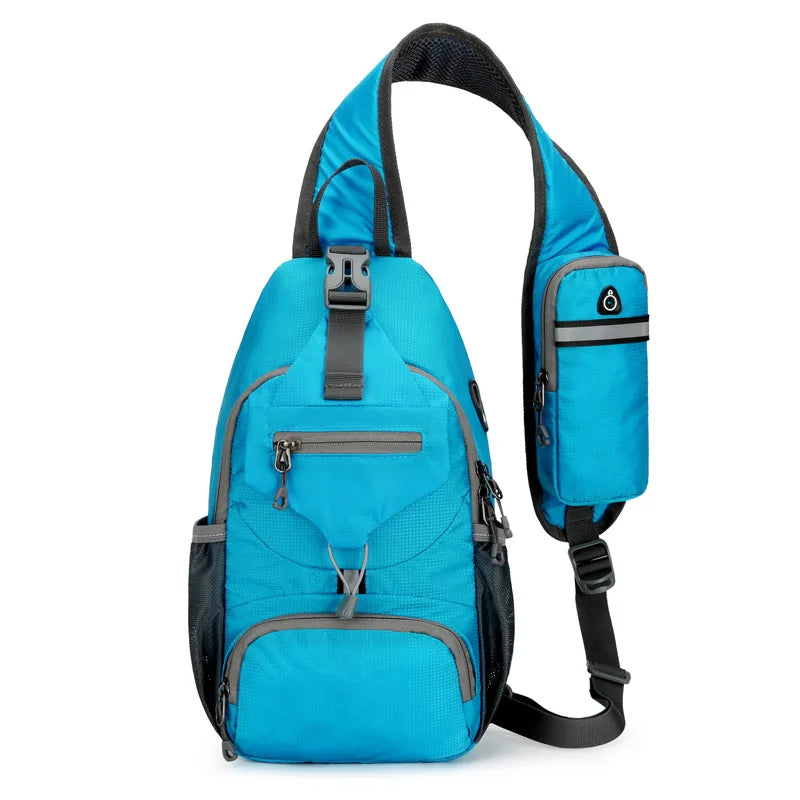Anti-Theft Waterproof Multi-Pocket Shoulder Backpack – Lightweight Crossbody Travel Bag