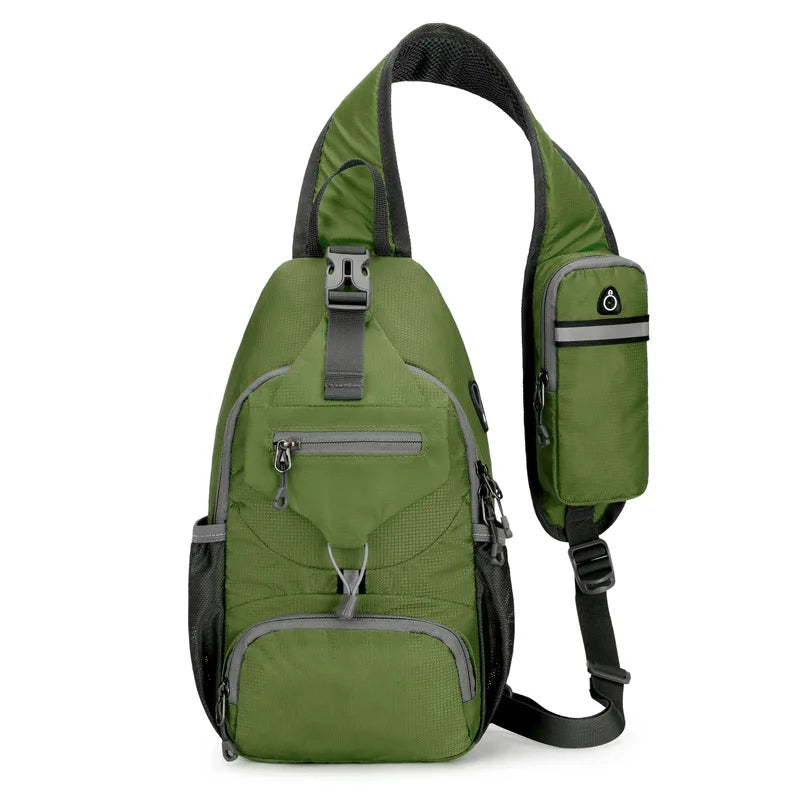 Anti-Theft Waterproof Multi-Pocket Shoulder Backpack – Lightweight Crossbody Travel Bag
