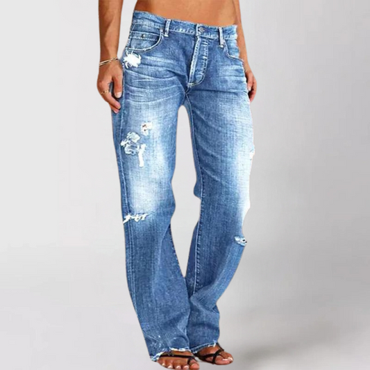 Image of April | Women's Bootcut Distressed Jeans