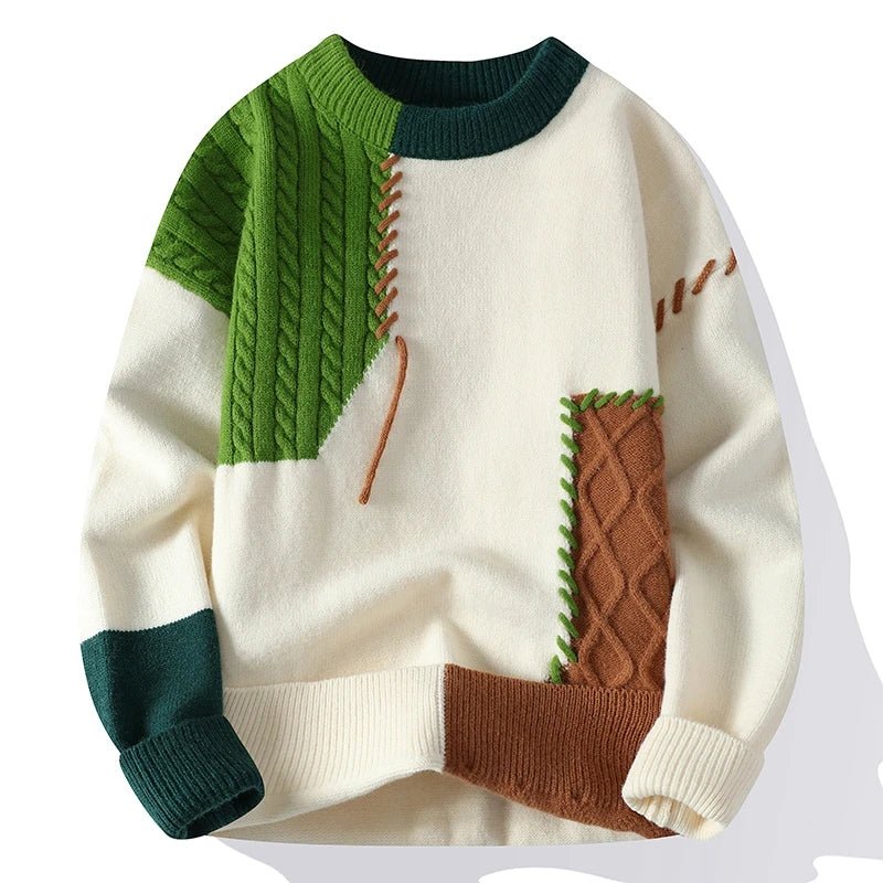 Image of Archie | Men's Color Block Knit Sweater