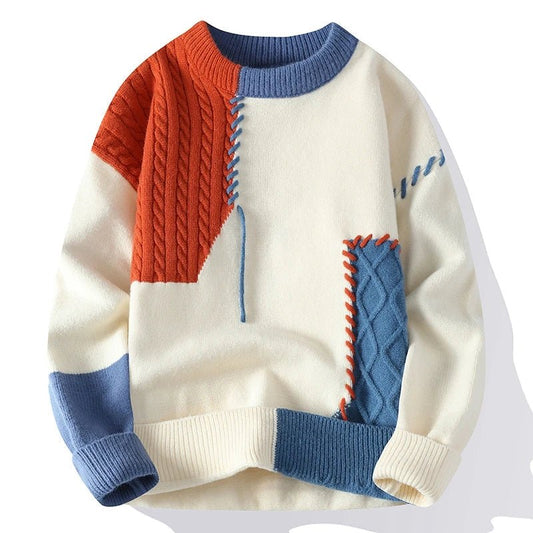 Image of Archie | Men's Color Block Knit Sweater