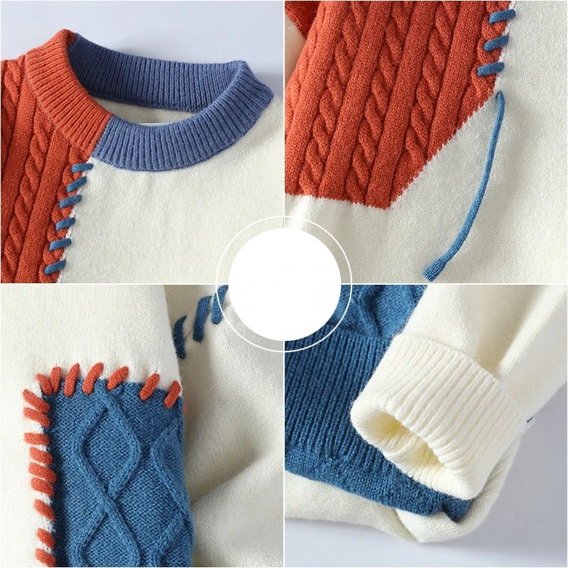 Image of Archie | Men's Color Block Knit Sweater