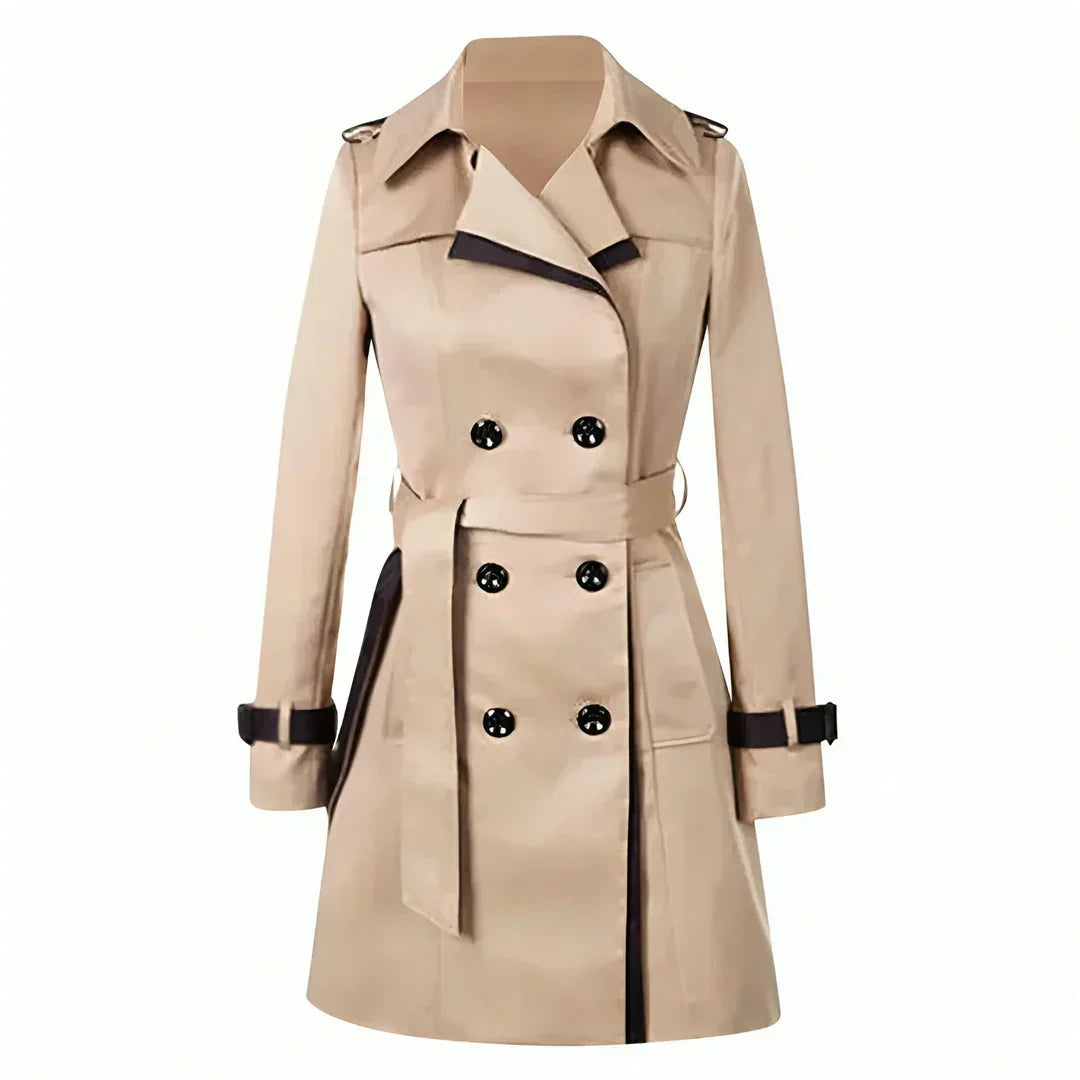Image of Autumn | Women's Belted Double-Breasted Trench Coat