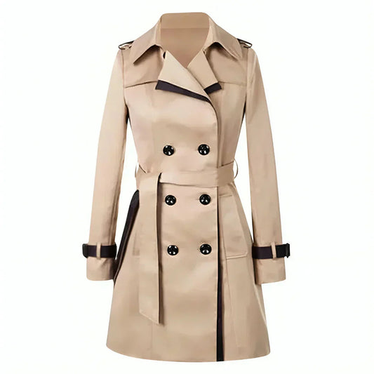 Image of Autumn | Women's Belted Double-Breasted Trench Coat
