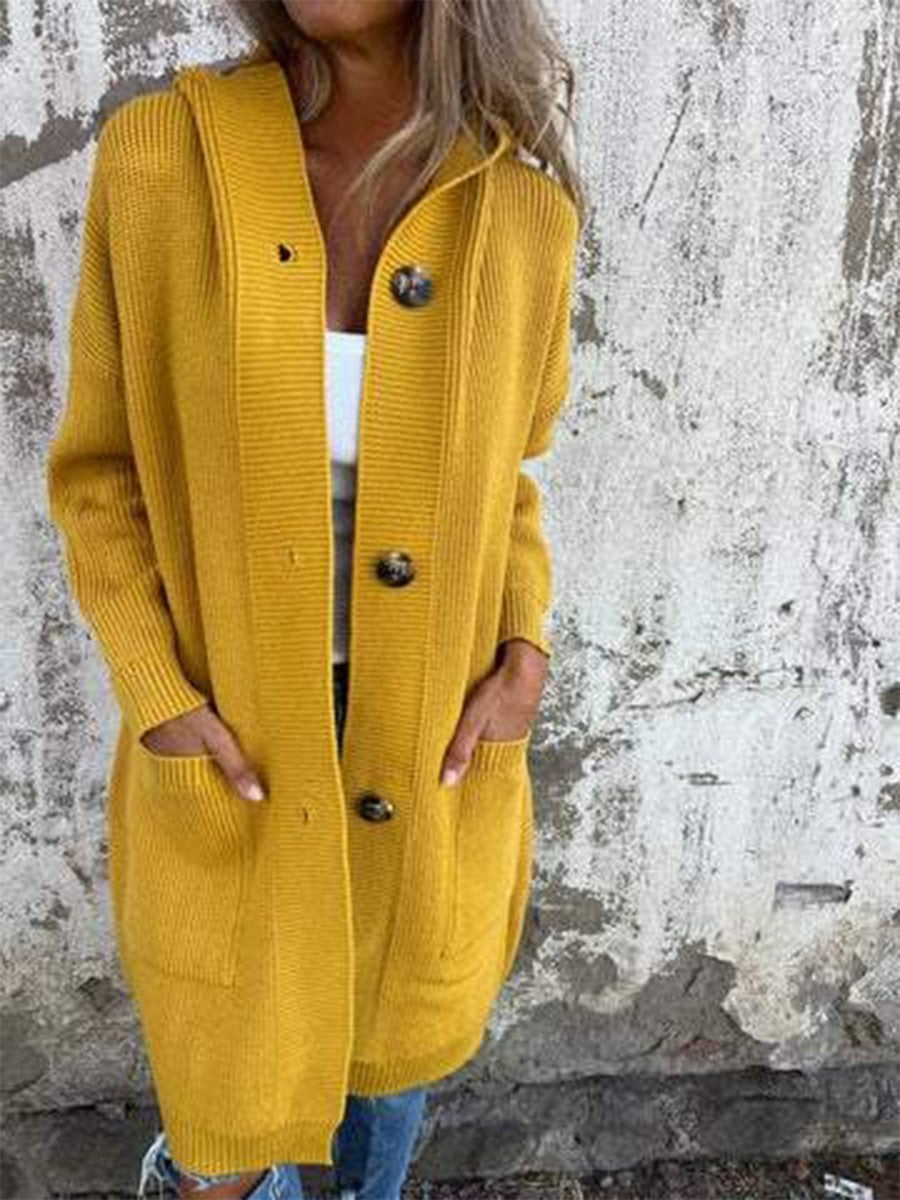 Image of Ava | Women's Long Hooded Cardigan