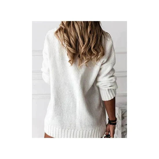 Image of Ava | Women's Relaxed Fit V-Neck Sweater