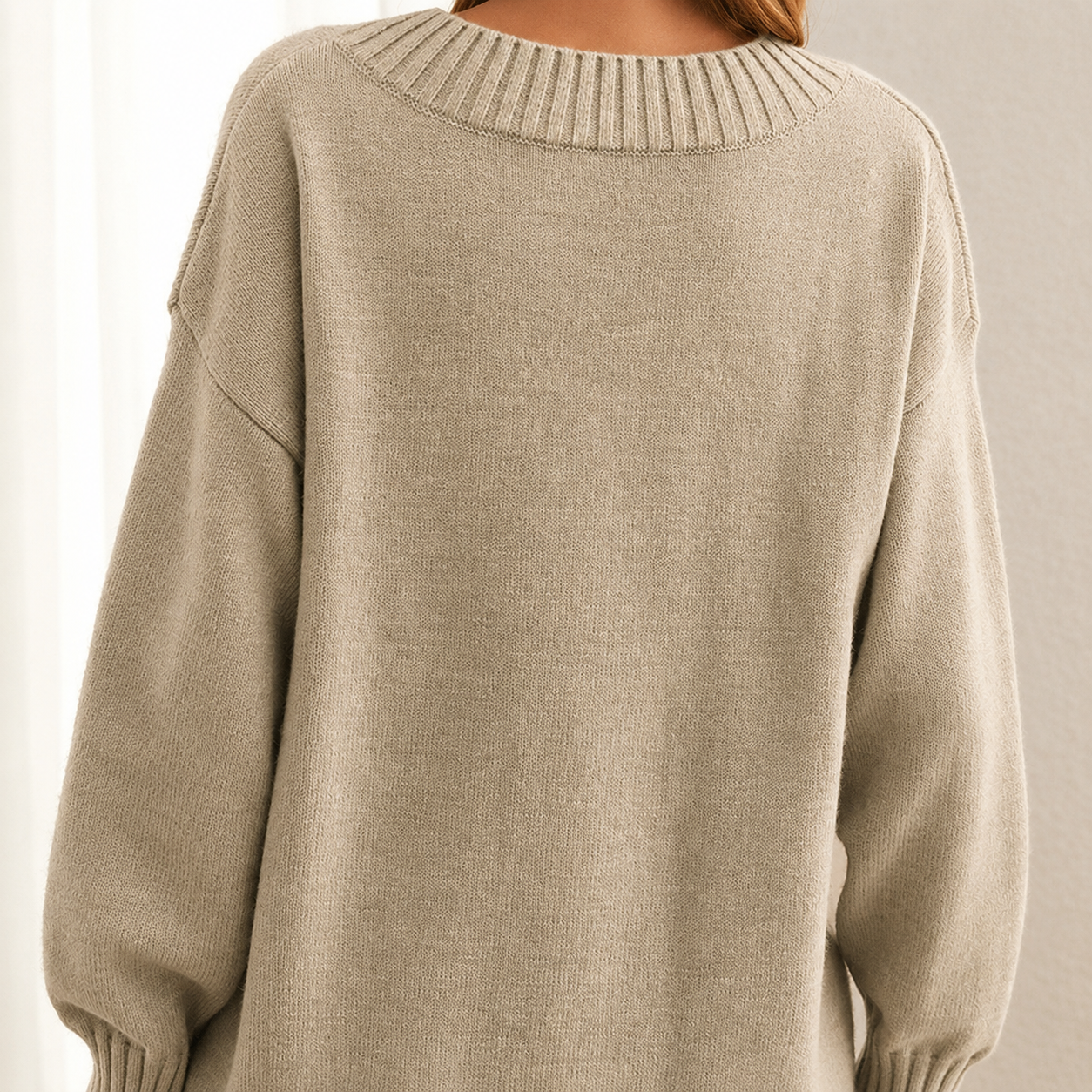 Ava | Women's Relaxed Fit V-Neck Sweater - Image 1