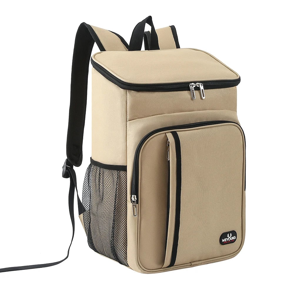 Backpack Cooler with Insulated Leakproof Compartment and Padded Straps