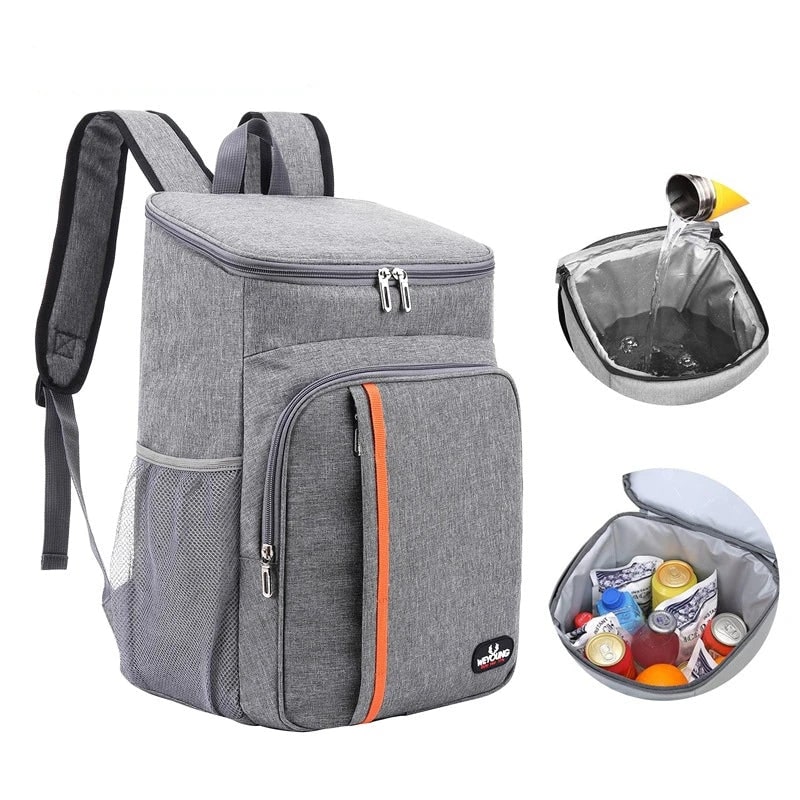 Backpack Cooler with Insulated Leakproof Compartment and Padded Straps