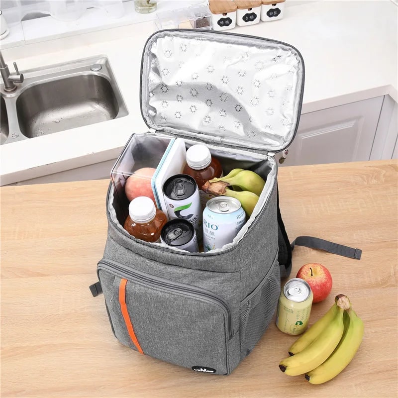 Backpack Cooler with Insulated Leakproof Compartment and Padded Straps