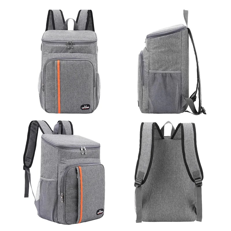 Backpack Cooler with Insulated Leakproof Compartment and Padded Straps