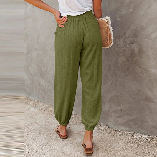 Image of Barbara | Women's Elastic Waist Jogger Pants