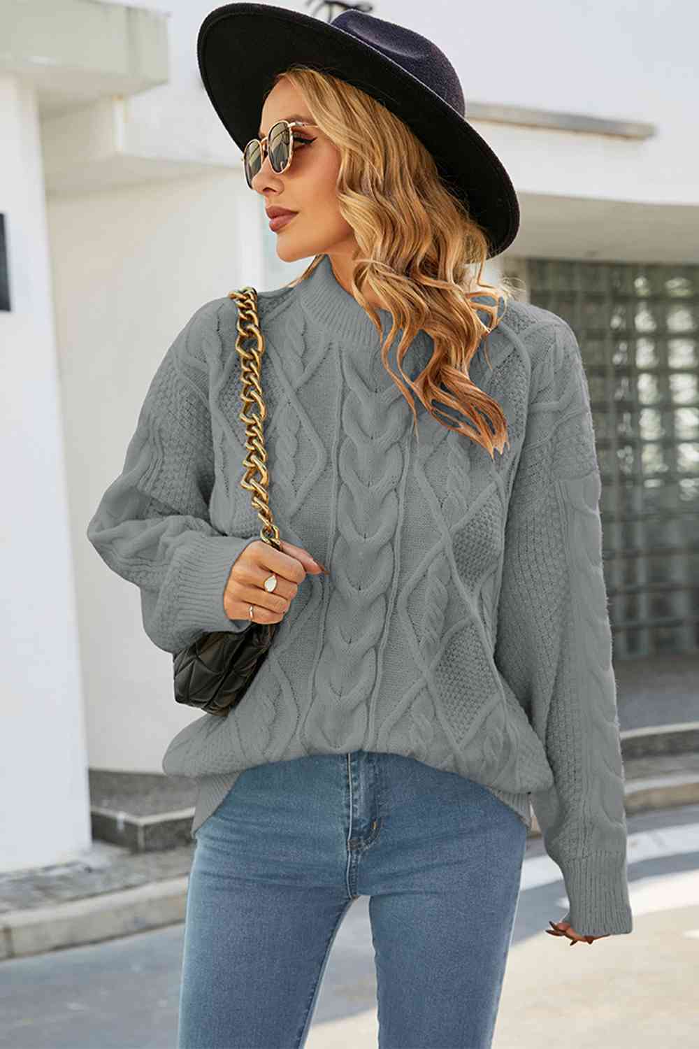 Image of Barbara | Women's Oversized Cable Knit Sweater