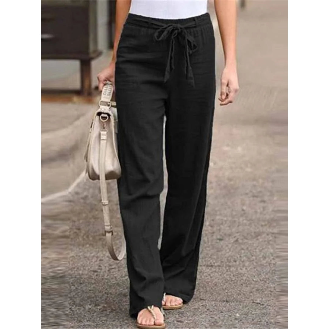 Image of Barbara | Women's Wide Leg High Waisted Pants