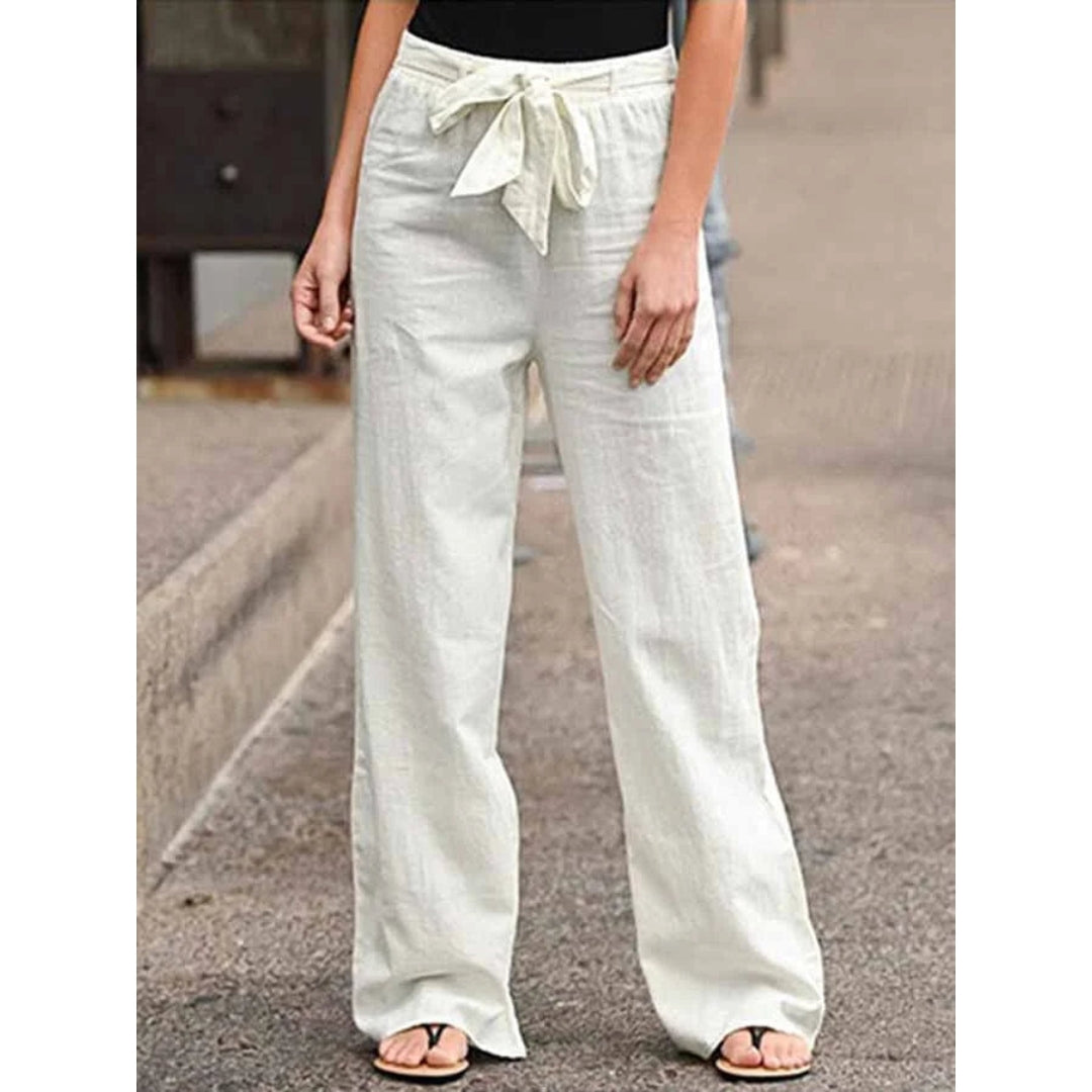 Image of Barbara | Women's Wide Leg High Waisted Pants