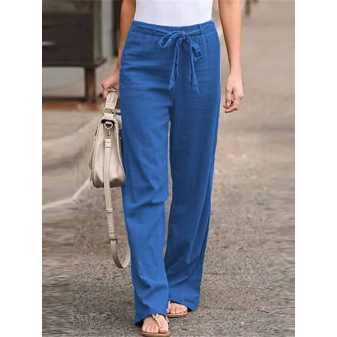 Image of Barbara | Women's Wide Leg High Waisted Pants