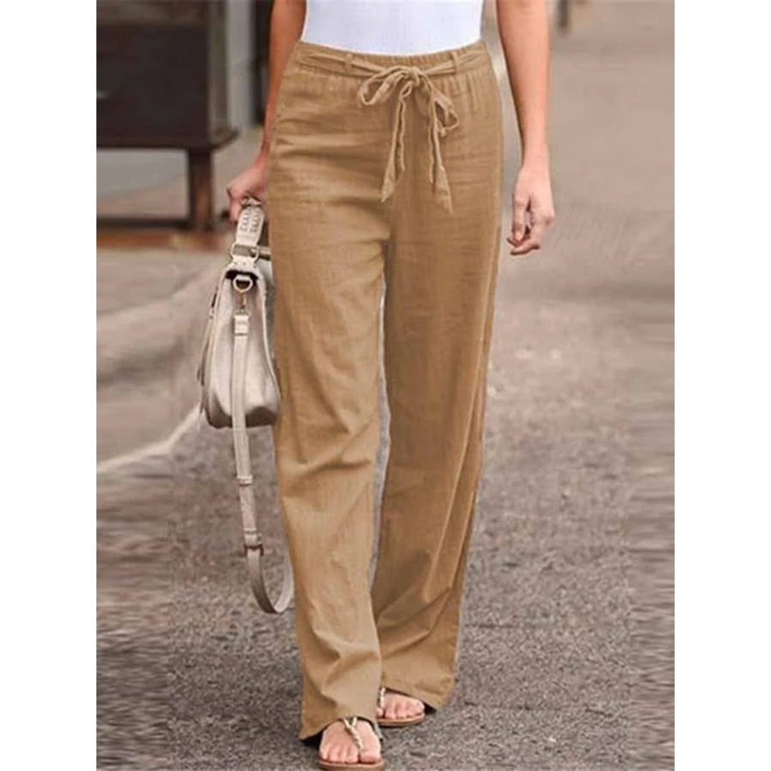 Image of Barbara | Women's Wide Leg High Waisted Pants