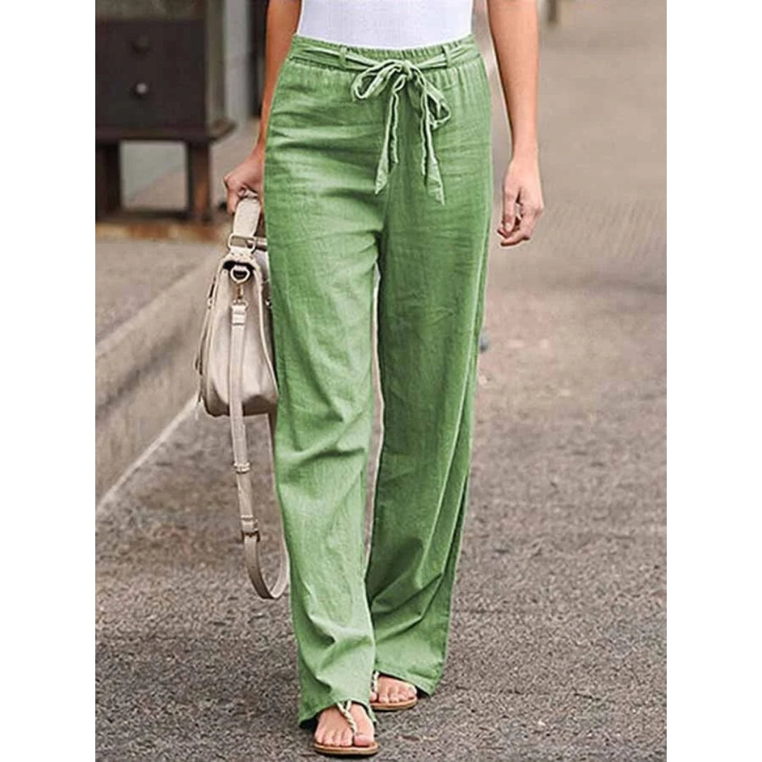 Image of Barbara | Women's Wide Leg High Waisted Pants