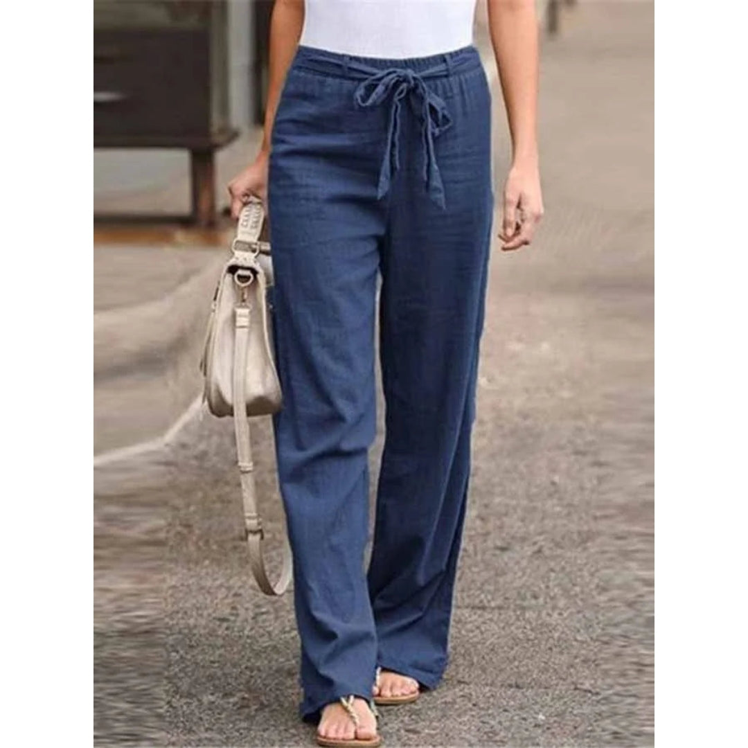 Image of Barbara | Women's Wide Leg High Waisted Pants