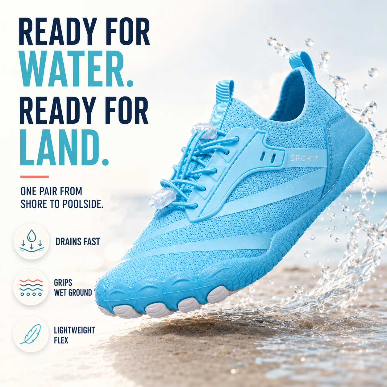 Barefoot Water Shoes | Quick-Dry Non-Slip Beach Shoes