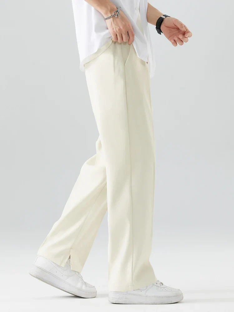 Image of Barry | Men's High-Waisted Pleated Wide Leg Pants