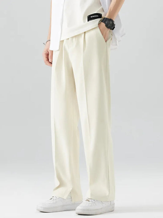 Image of Barry | Men's High-Waisted Pleated Wide Leg Pants