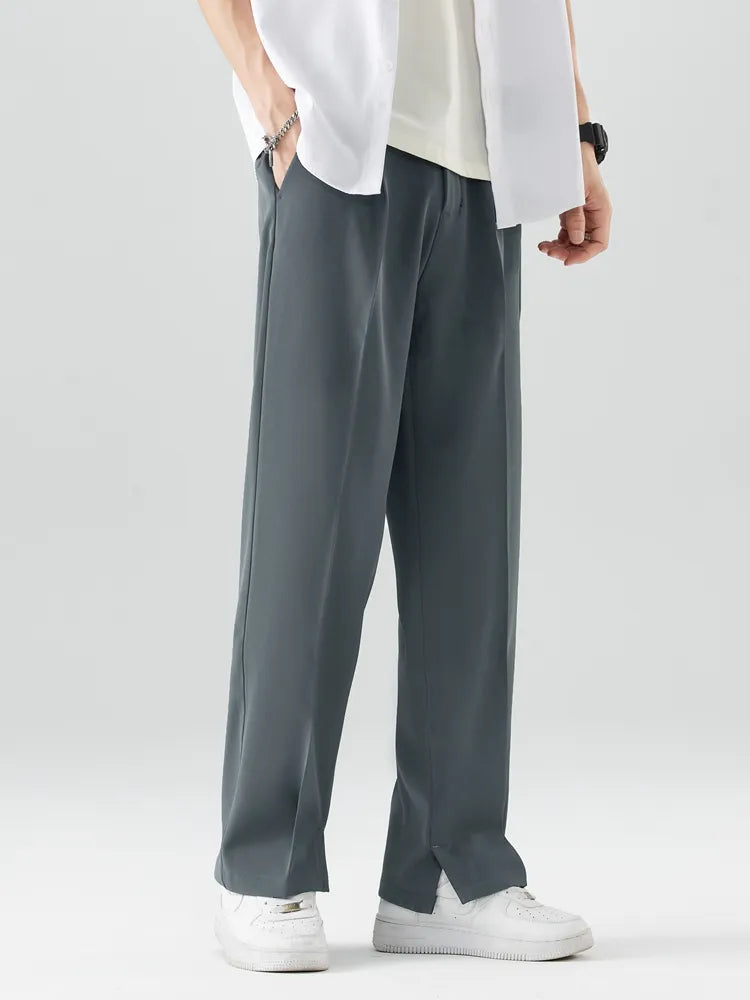 Image of Barry | Men's High-Waisted Pleated Wide Leg Pants