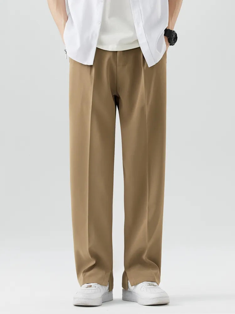 Image of Barry | Men's High-Waisted Pleated Wide Leg Pants