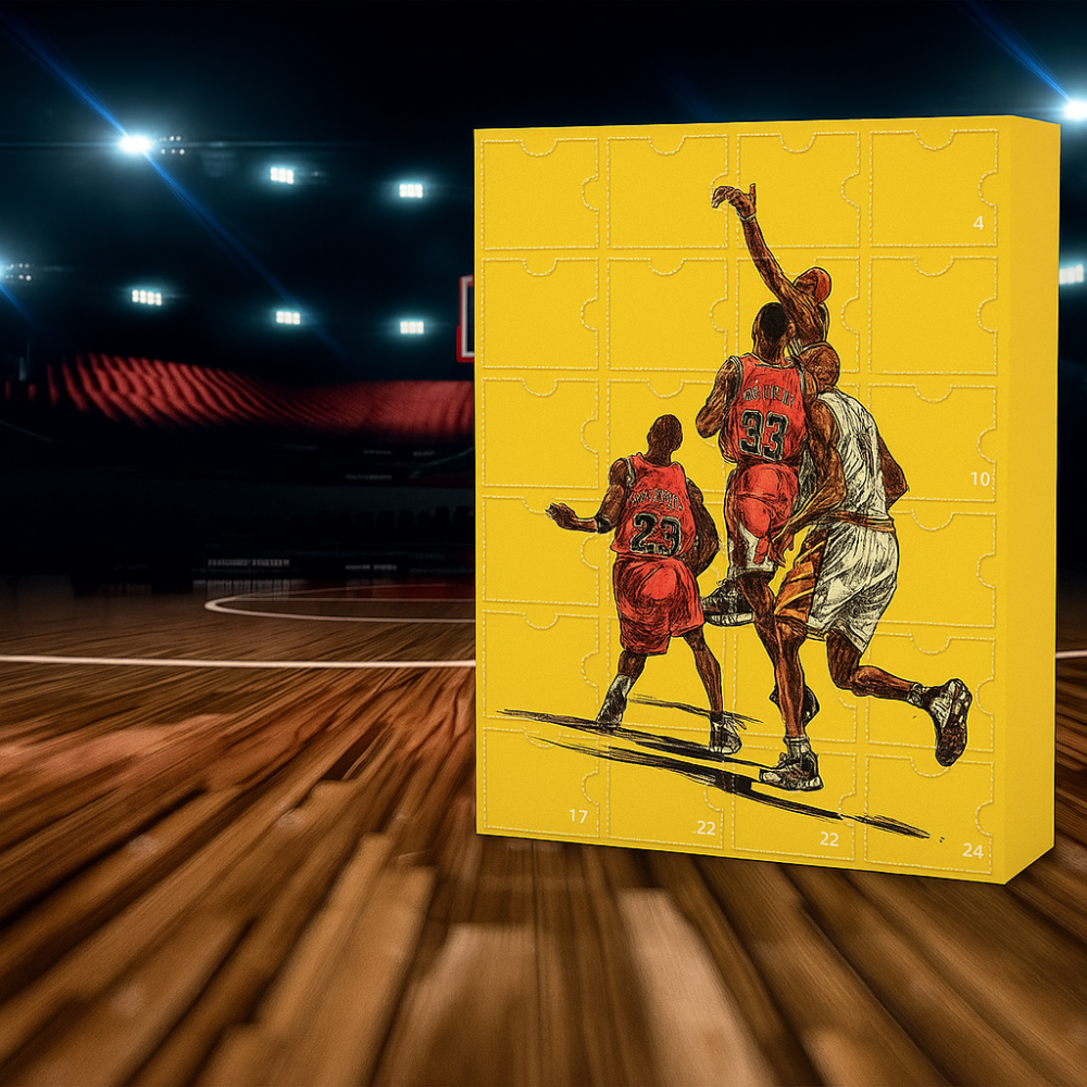 Basketball Mini Figures Advent Calendar Gift Box Set — 24 Doors, 30 cm Long