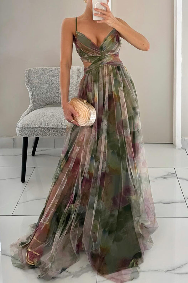 Image of Bernice | Women's Spaghetti Strap Maxi Dress