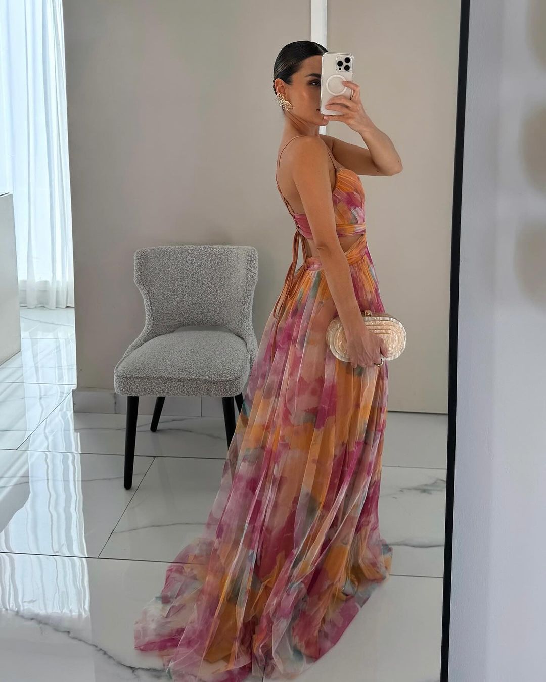 Image of Bernice | Women's Spaghetti Strap Maxi Dress