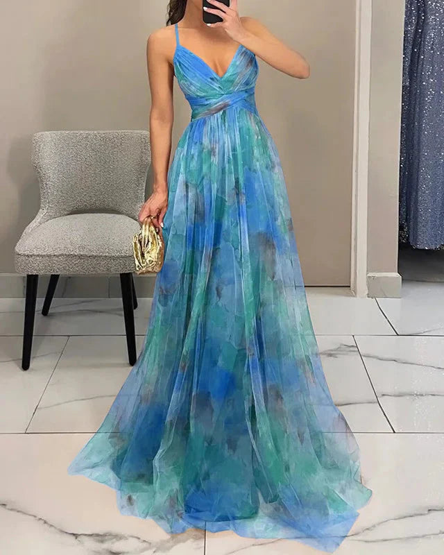 Image of Bernice | Women's Spaghetti Strap Maxi Dress