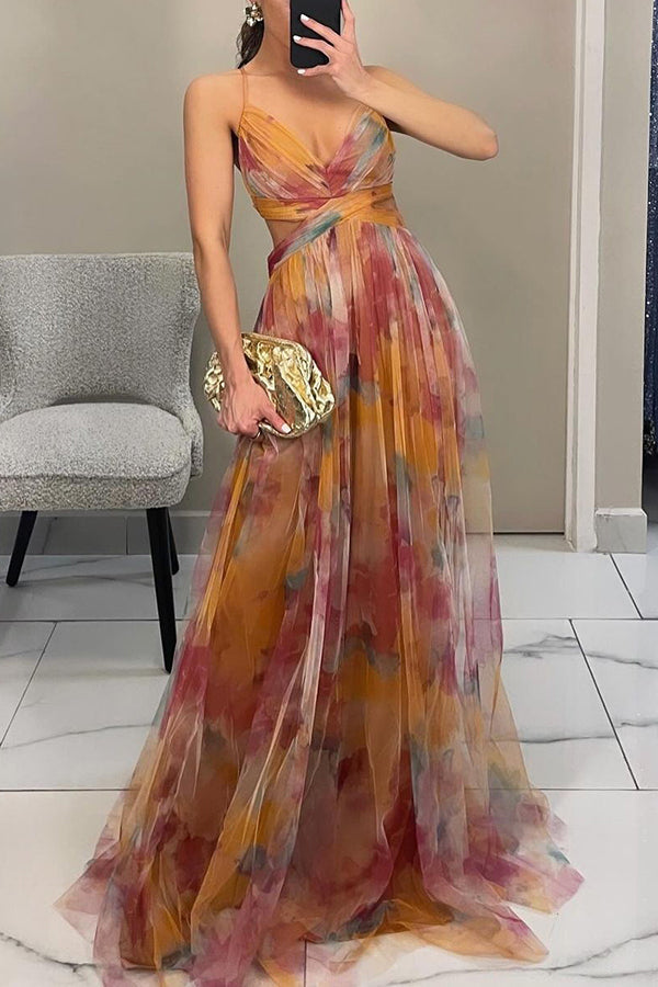 Image of Bernice | Women's Spaghetti Strap Maxi Dress