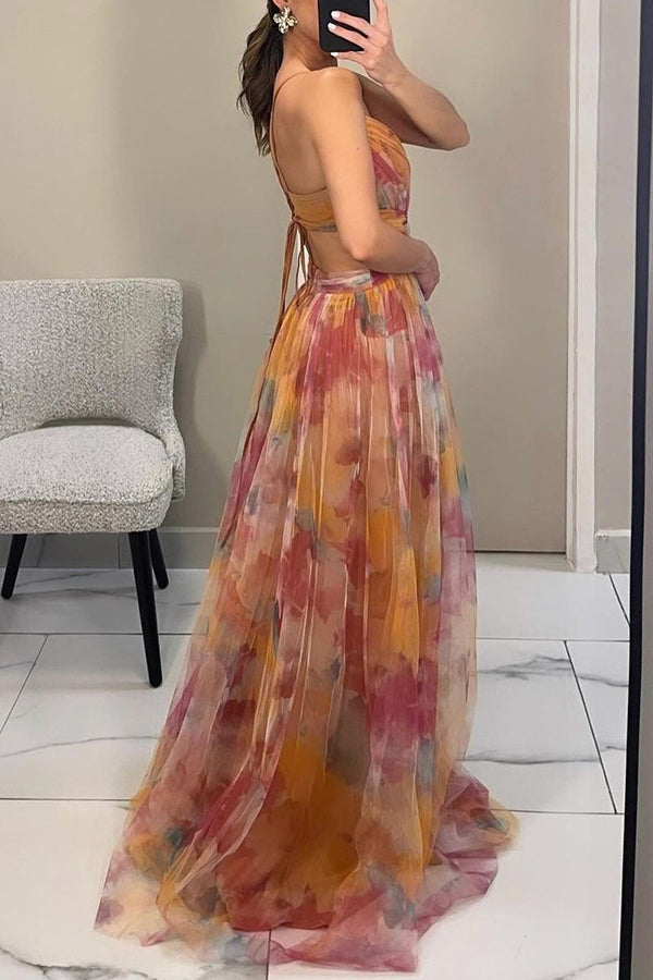 Image of Bernice | Women's Spaghetti Strap Maxi Dress