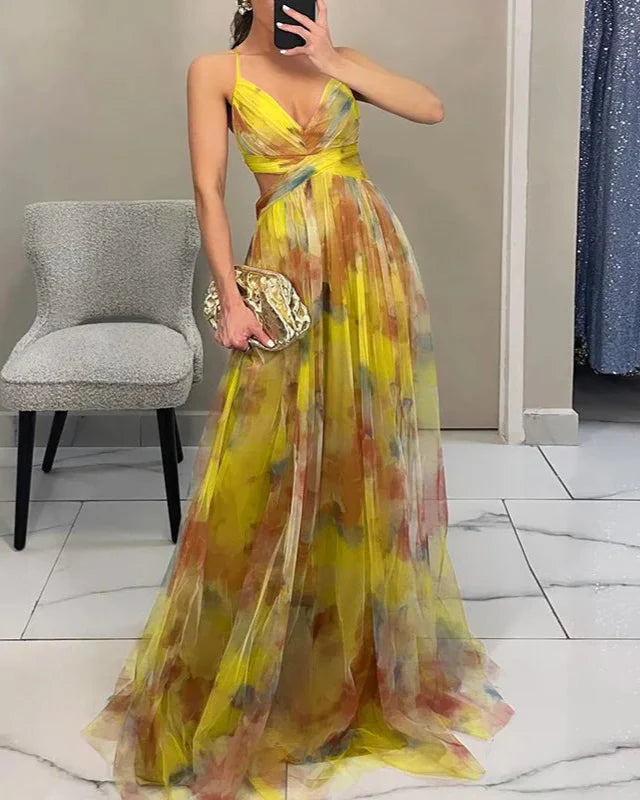 Image of Bernice | Women's Spaghetti Strap Maxi Dress