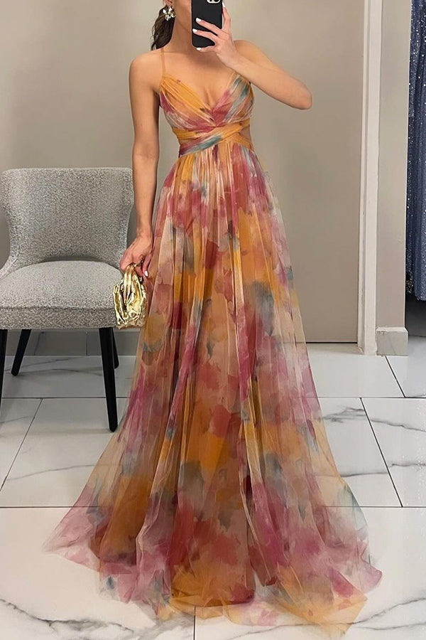 Image of Bernice | Women's Spaghetti Strap Maxi Dress