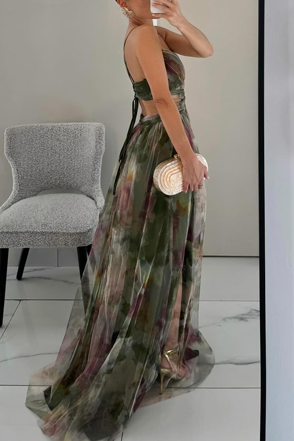 Image of Bernice | Women's Spaghetti Strap Maxi Dress