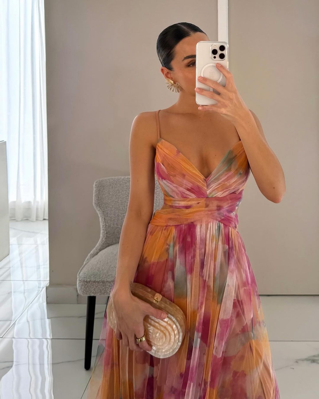 Image of Bernice | Women's Spaghetti Strap Maxi Dress
