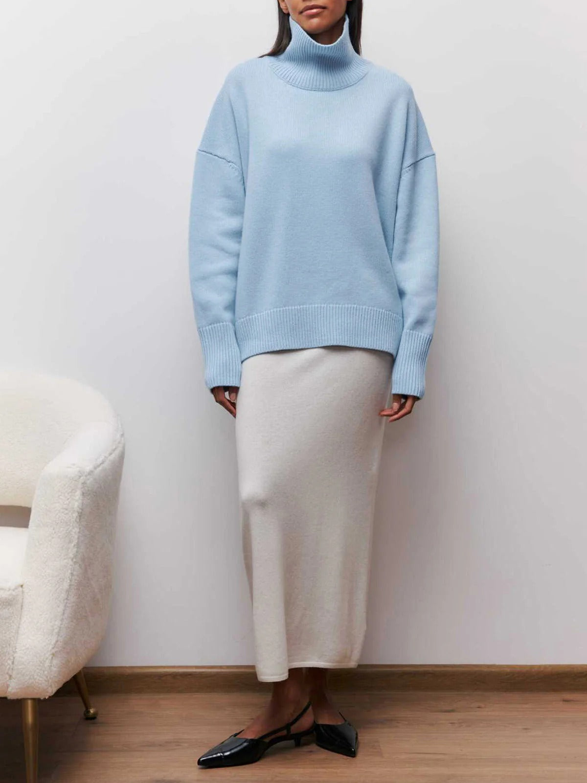 Image of Betty | Women's Oversized Turtleneck Sweater