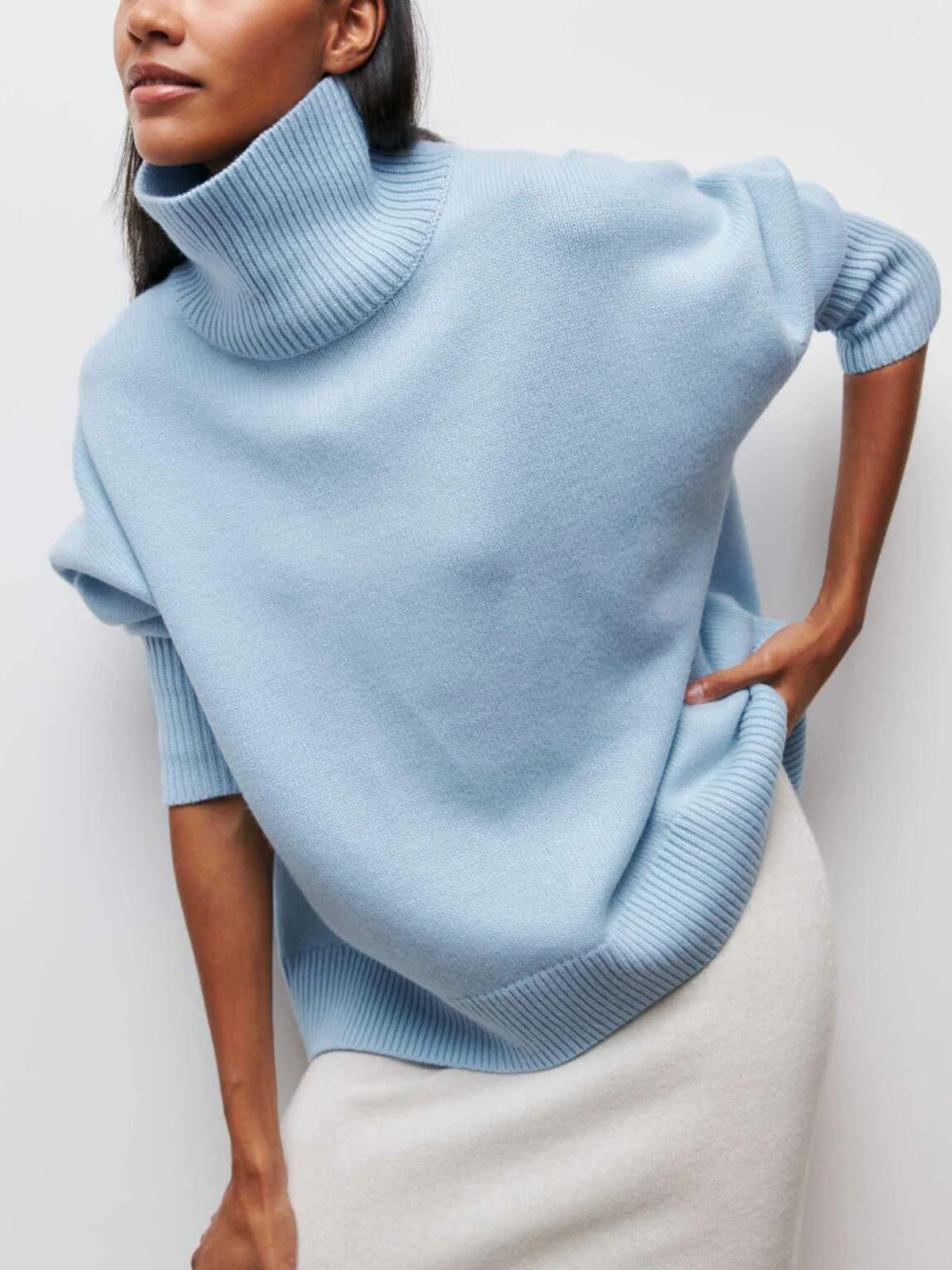 Image of Betty | Women's Oversized Turtleneck Sweater