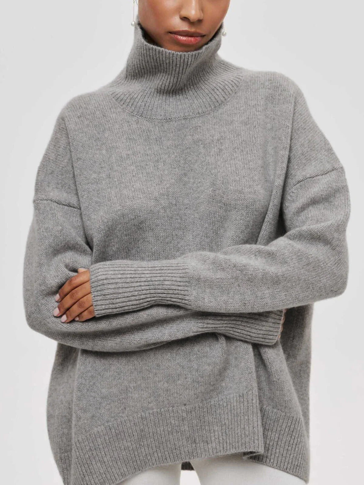 Image of Betty | Women's Oversized Turtleneck Sweater